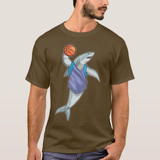 T-shirt Joueur de basket-ball requin (Devant)