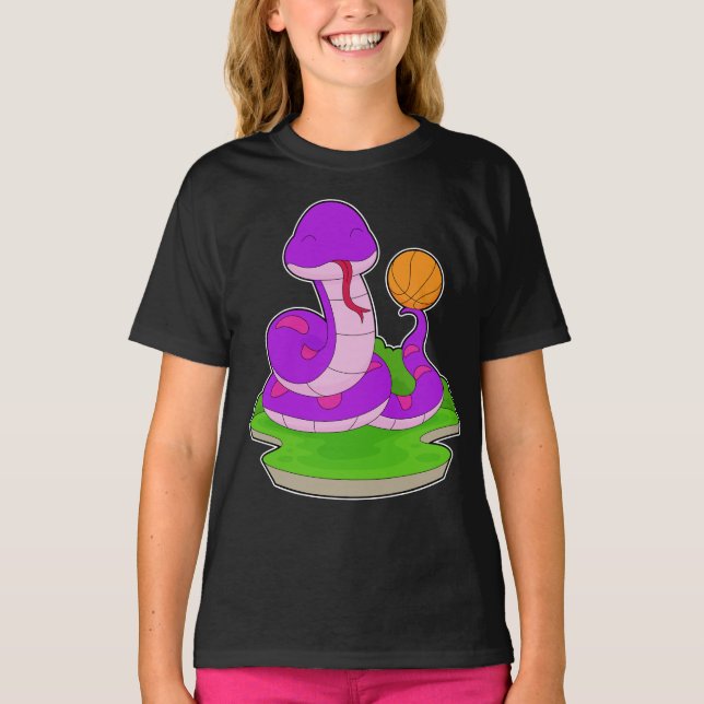 T-shirt Joueur de basket-ball serpent (Devant)