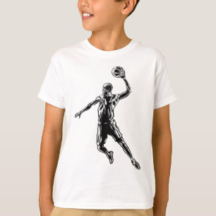 T-shirt Joueur de basket-ball Slam Dunk Dark Design