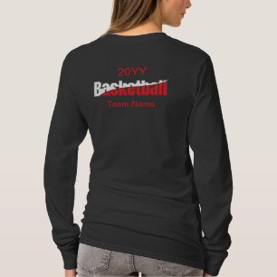 T-shirt Joueur de basket-ball Swish Abstrait - Word Art