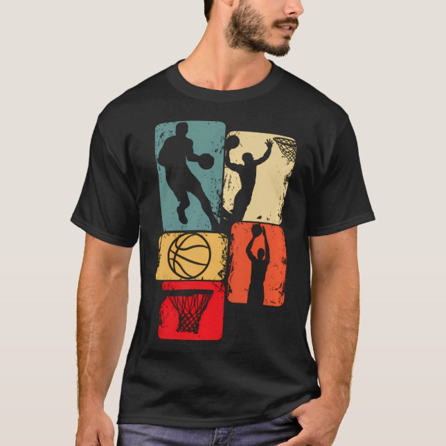 T-shirt Joueur de basket Garçons Enfants Hommes (Devant)