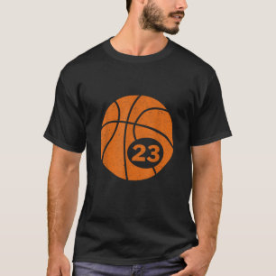 T-shirt Joueur de basket Jersey numéro 23 Graphic T Shirt