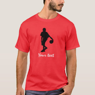 T-shirt Joueur de basket ; Rouge