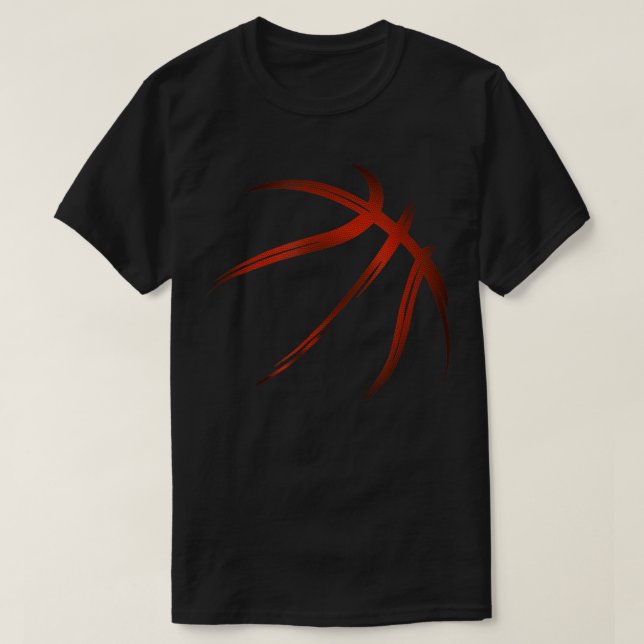 T-shirt Joueur de basket Silhouette Design habillage (Design devant)
