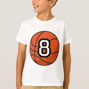 T-shirt Joueur de basket Uniforme Numéro 8 Cadeau