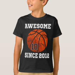T-shirt Joueur de basketball 10e anniversaire 10 ans Vinta