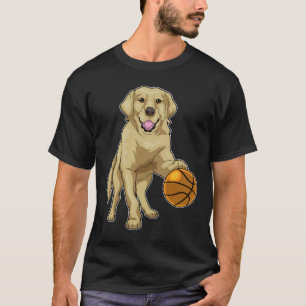 T-shirt Joueur de basketball Golden Retriever