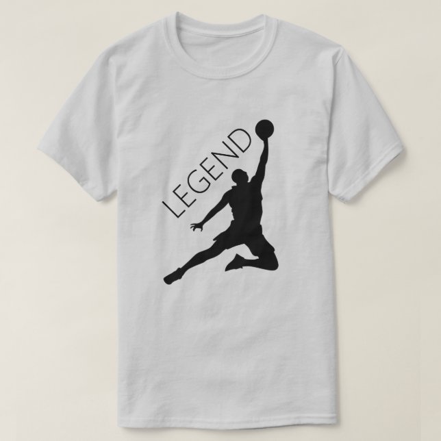 T-shirt Joueur de basketball Silhouette (Design devant)
