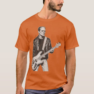 T-shirt Joueur de basse Frankenstein vintage basse guitare