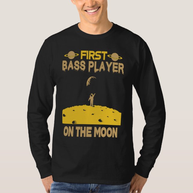 T-shirt Joueur de basse sur la lune (Devant)