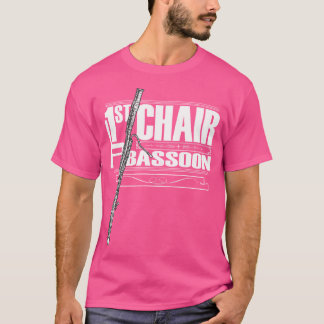 T-shirt Joueur de basson premier pupitre d'un groupe et d'