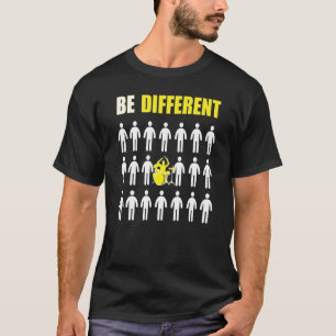 T-shirt Joueur de batterie être une inspiration différente