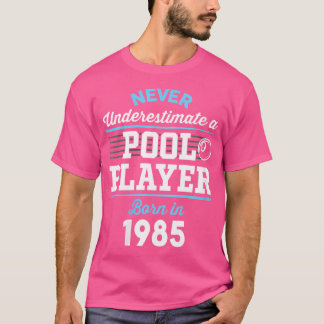 T-shirt Joueur de billard 40 ans 40E anniversaire Billard