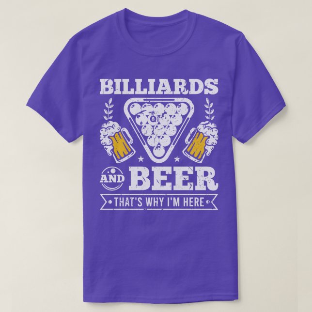T-shirt Joueur de billard billard billard billard (Design devant)