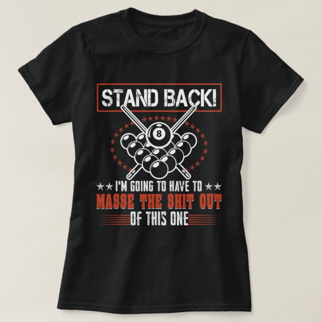 T-shirt Joueur De Billard Billard De Billard Reposez-Vous  (Design devant)