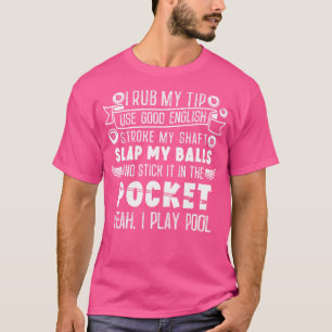 T-shirt Joueur de billard de billard de billard de gant po