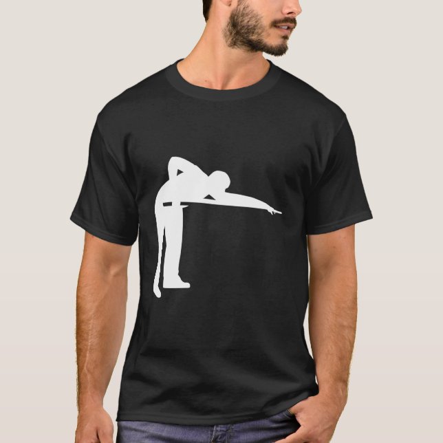 T-shirt Joueur de billard de piscine (Devant)