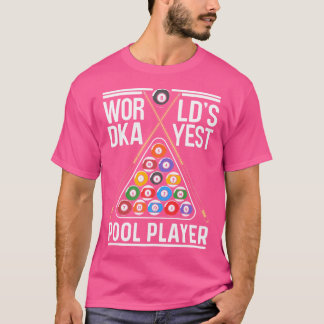 T-shirt Joueur De Billard Le Plus Dkayest De Worklds