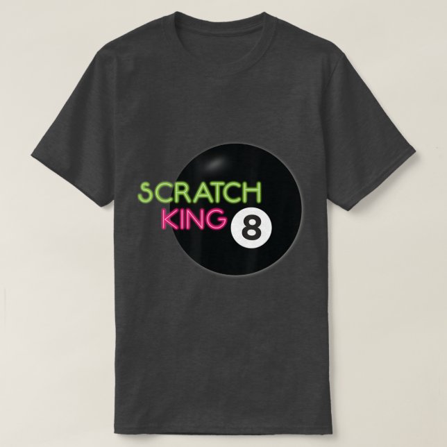 T-shirt Joueur de billard Scratch King (Design devant)