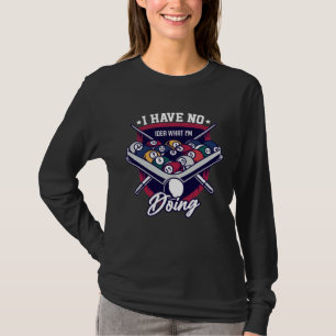T-shirt Joueur de billard snooker de piscine jeu sports co