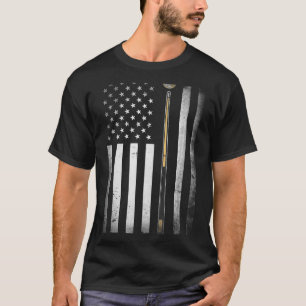 T-shirt Joueur de billard Table États-Unis drapeau américa