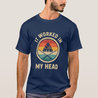 T-shirt Joueur de Billard Vintage Snooker Amoureux Rétro J