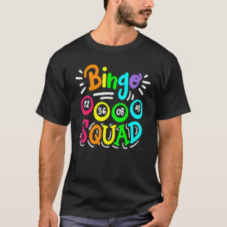 T-shirt Joueur de Bingo Casino Femmes Hommes Mignon Équipe