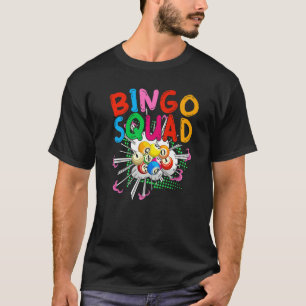 T-shirt Joueur de bingo Squad Lottery Joueur de bingo Gagn