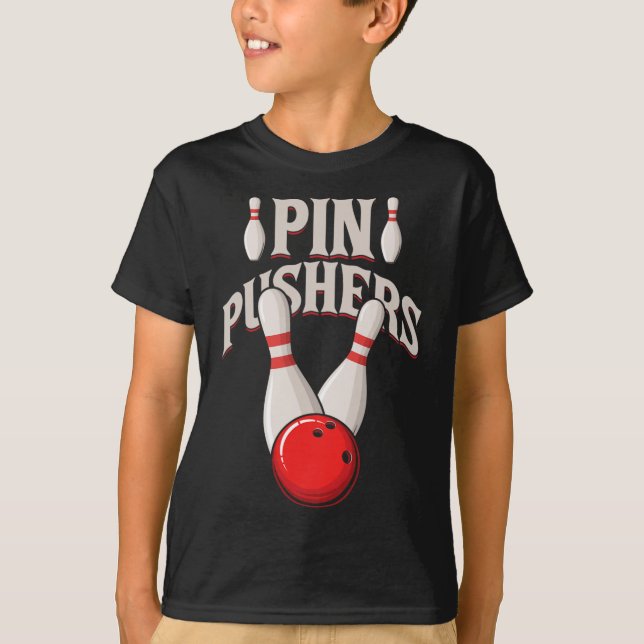 T-shirt Joueur de Bowling Pins Pin Ball (Devant)