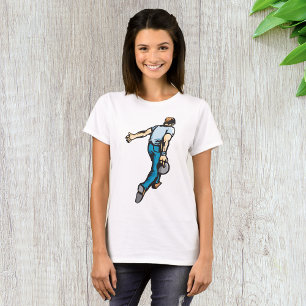 T-shirt Joueur de bowling rétro lançant la boule