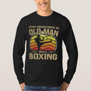 T-shirt Joueur de boxe Hommes Femmes Ne sous-estimez jamai