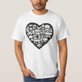 T-shirt Joueur de coeur Valentines Jour mignon jeu vidéo T