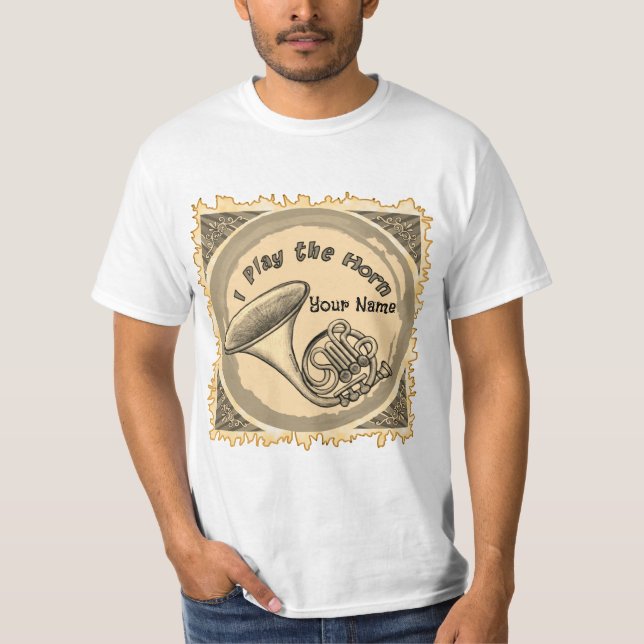 T-shirt Joueur de cor d'harmonie  (Devant)