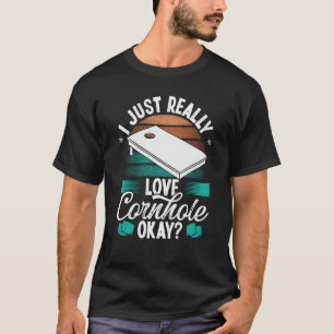 T-shirt Joueur de Cornhole J'adore Tosser Throwing Cornho