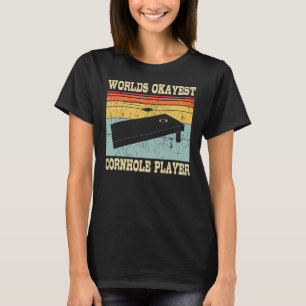 T-shirt Joueur de Cornhole le plus Okayest du monde Sack T