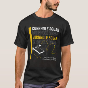 T-shirt Joueur de Cornhole Sack Traverser des sacs à lance