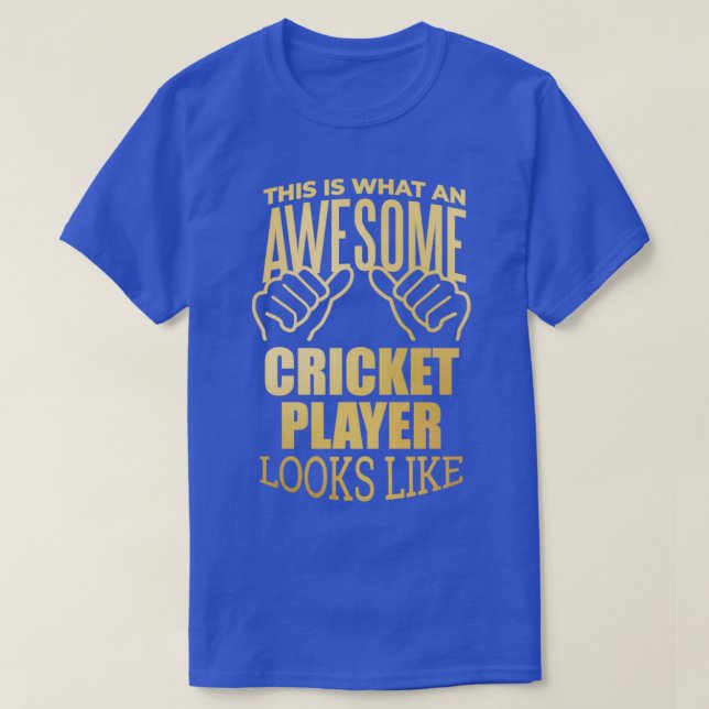 T-shirt Joueur de cricket23 (Design devant)
