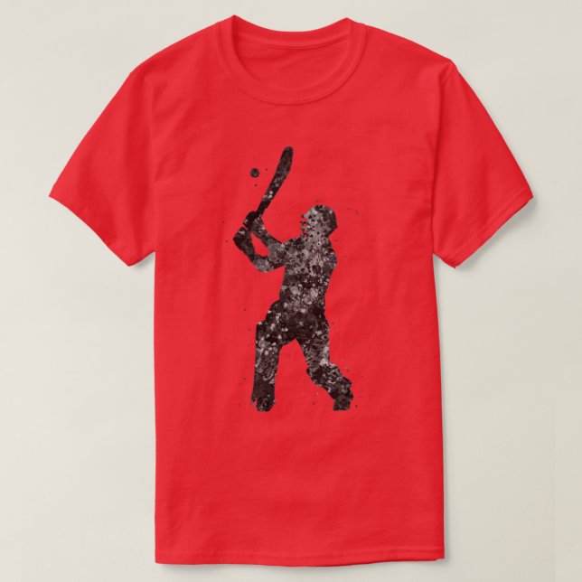 T-shirt Joueur de cricket5 (Design devant)