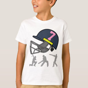 T-shirt Joueur de cricket amusant pour 7 ans garçons enfan