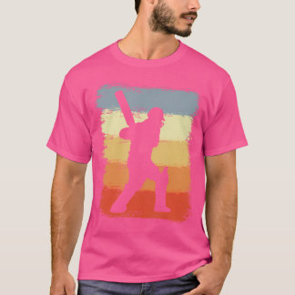 T-shirt Joueur de cricket de dessin de Batsman