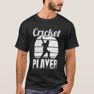 T-shirt Joueur De Cricket Drôle Jeu De Gentilateur De Cric