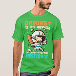 T-shirt Joueur De Cricket Qui S'Occupe De Quelle Question