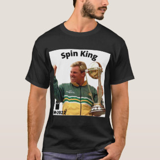 T-shirt Joueur de cricket Shane Warne - Roi de rotation