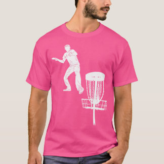 T-shirt Joueur de Disc Golf américain silhouette Frolf Tar