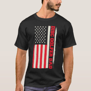 T-shirt Joueur de Disc Golf Patriotique Entraîneur Frisbee