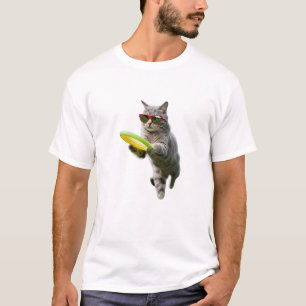 T-shirt Joueur de Disc Golf Tabby Drôle
