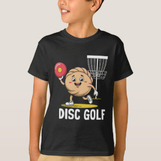 T-shirt Joueur de Dumpling jouant au Disc Golf Sportif Ath
