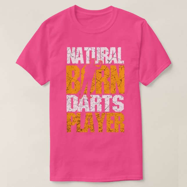 T-shirt Joueur de fléchettes naturelles (Design devant)