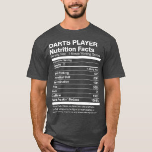 T-shirt Joueur de fléchettes pour hommes valeur nutritive