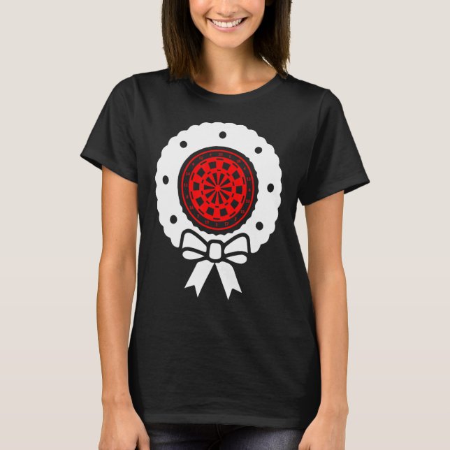 T-shirt Joueur de fléchettes pour Noël Dart (Devant)